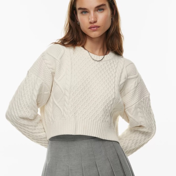 Sunday Best Sweaters - BNWOT Sunday Best Peggy cropped sweater - merino wool